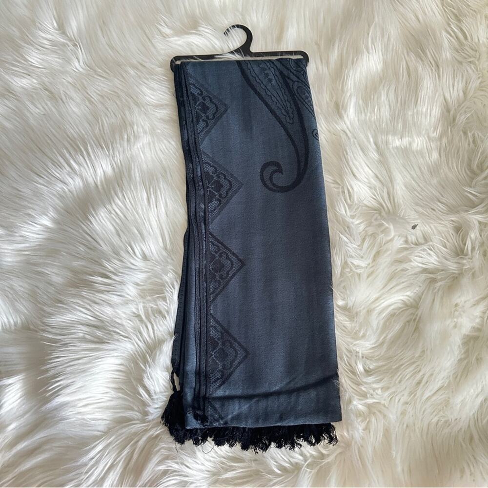 👉 Pashmina Soft Silky Reversible Patsley Shawl Wrap Scarf W/ Fringes